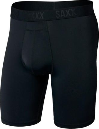 Saxx Smooth Flex Light Compression Long Boxer Brief Kunstfaserunterw&auml;sche f&uuml;r Herren | schwarz