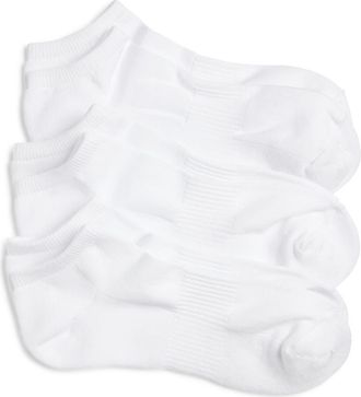 Nordstrom 3-Pack Everyday Ankle Socks in White at Nordstrom