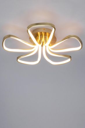 BHS Alvar Flush Ceiling Light in Gold