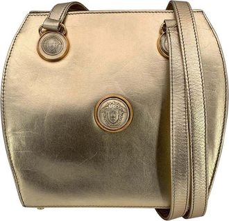 Versace Gold Leather Crossbody (Authentic Pre-Loved)