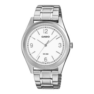 Casio Mens White Dial Stainless Steel Classic Analog Watch - MTP-B210D-7AVDF