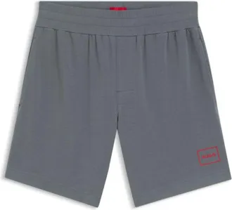 HUGO BOSS Logo-print loungewear shorts in stretch cotton