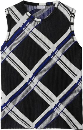 Burberry Tops, Dames, Zwart, M, Stijlvolle T-shirts en Polos