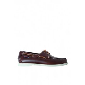 Sebago Sailor Shoes, female, Brown, Size: 8 1/2 US Docksides Portland Waxed