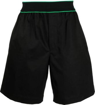 Bottega Veneta Logo Waistband Bermuda Shorts, Size M