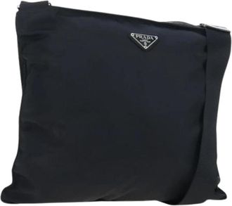Prada Pre-owned Vintage Shoulder Bag - Dames - Vintage Schoudertas - Zwart - ONE Size - Nylon - Vintage
