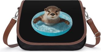 Generic Otter in Swim Ring Fashion Womens Crossbody Bags Novelty Handbag Shoulder Bag Purse