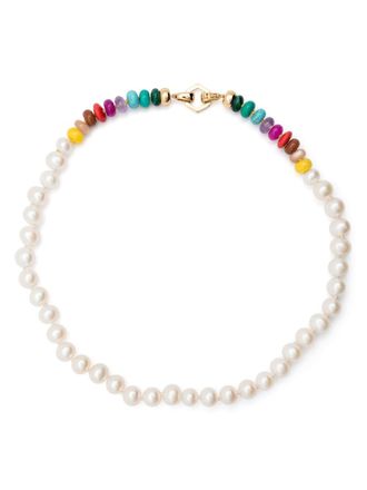 Harwell Godfrey Collana Foundation in oro giallo 18kt con perle e perline