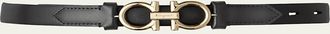 Ferragamo Gancini-Buckle Leather Rolo Belt