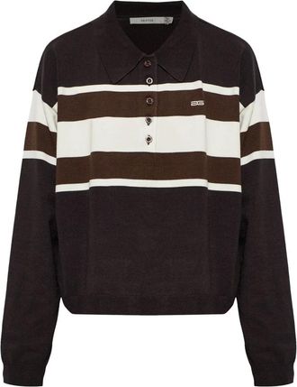 Gestuz Tops, Dames, Bruin, XS, Polyester, Gzalexu Polo