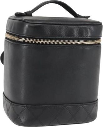 Chanel Pre-owned Vintage Leren Handtas - Dames - Vintage Handtas - Zwart - ONE Size - Leer - Vintage