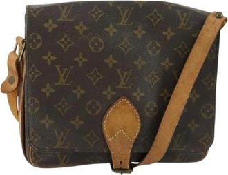 Louis Vuitton Pre-owned Cross Body Bags, female, Brown, Size: ONE SIZE Pre-owned Vintage Canvas Cross Body Bag