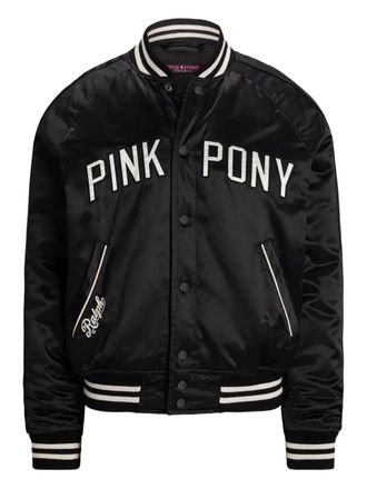 Polo Ralph Lauren Bomber Pink Pony - Nero
