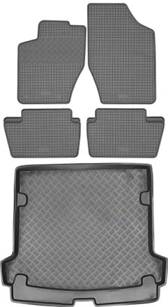 OEM Juego De Alfombrillas De Goma Para Peugeot 307 Estate (2002-2008) + Alfombrilla Para El Maletero