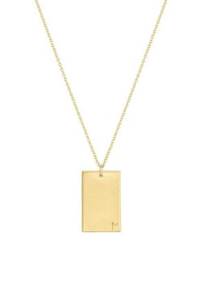 Set & Stones Goldie Initial Necklace in Gold /M at Nordstrom, Size 20