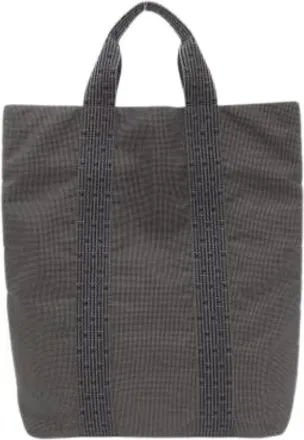 Herm&egrave;s Vintage, unisex, Grijs, ONE Size, Pre-owned Canvas Tote Bag