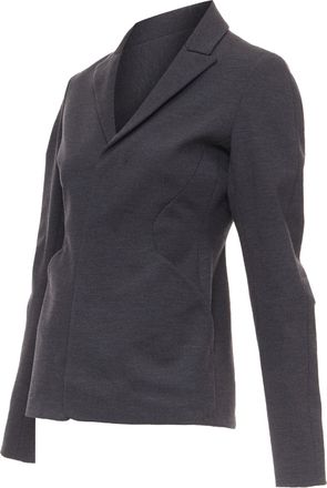 Jil Sander wool curved sleeve hourglass blazer