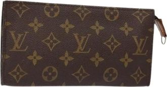 Louis Vuitton Pre-owned Clutches, female, Brown, Size: ONE SIZE Pre-owned Canvas pouches