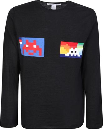 Comme Des Garçons Truien & Vesten, Heren, Zwart, S, Zwarte Gebreide Kleding voor Mannen