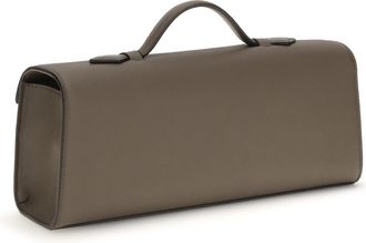 Savette Womens Clutch Slim Symmetry Mink Calf Leather Shoulder Bags