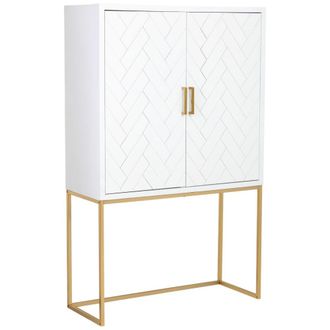 Wanderlust Deco Armario 2 puertas madera y metal 100x40x160
