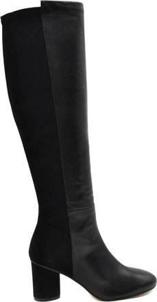 Stuart Weitzman Heeled Boots - Dames - Laarzen met Hak - Zwart - 35 EU - Leer - Schoenen