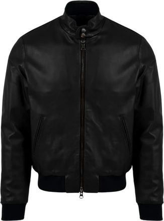 The Jack Leathers Elvis Jacket - Heren - Leren en Su&egrave;de Jassen - Blauw - XL - Leer - Jassen