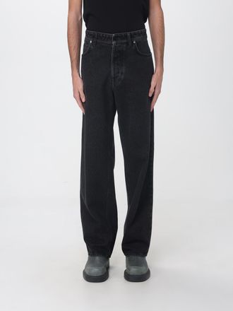 Stone Island Jeans straight a vita media in denim di cotone stretch