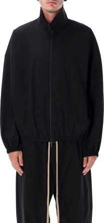 Fear of God Mens Nylon Track Jacket - Black - Size Medium
