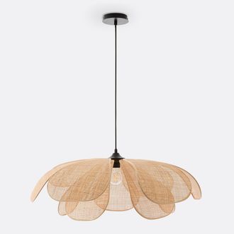 La Redoute Interieurs Bloemblad hanglamp in rotan &Oslash;80 cm, Lola