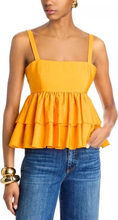 Cinq &agrave; Sept Lilwen Top In Papaya