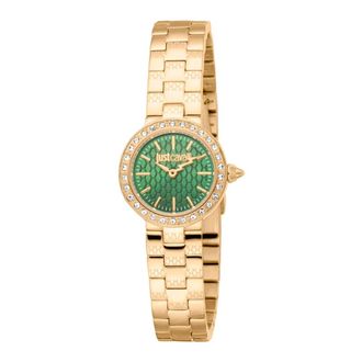 Just Cavalli Gouden Armband Kwarts Horloge voor Vrouwen - Dames - Horloges - Geel - ONE Size - Accessoires
