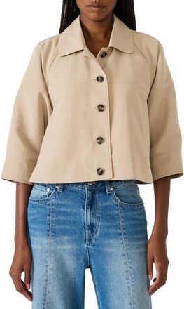 Steve Madden Rhode Crop Jacket in Tan at Nordstrom, Size Large