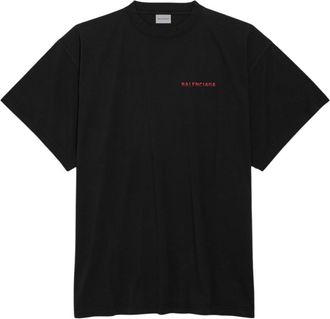 Balenciaga Black Oversized Logo T-Shirt
