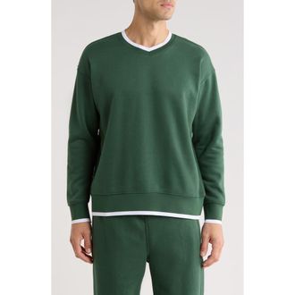 90 Degree by Reflex Freshman Fleece Sweatshirt in Regal Pine at Nordstrom Rack, Size Xx-Large