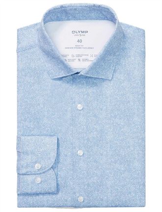 Olymp Jersey level five body fit Olymp overhemd lichtblauw