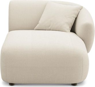 Castlery Auburn Right Chaise Customized, (Washed Chenille) Cream, Machine Washable, Modular Sofa for Living Room, Castlery Brand