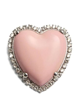 Valentino Garavani Spilla Coeur Hyperbole - Argento