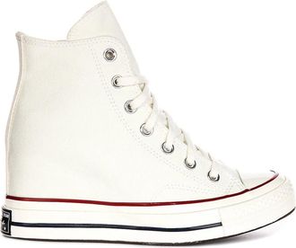 Converse Witte Vrouwen Wig Platform Schoenen - Dames - Sneakers - Wit - 37 1/2 EU - Schoenen
