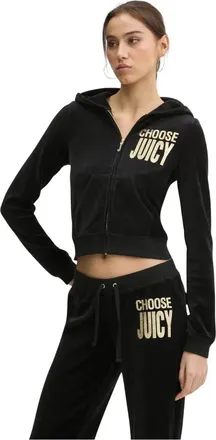 Juicy Couture Mujer, Sudaderas, Negro, Talla: L