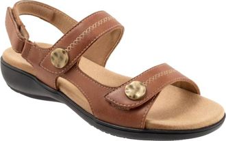 Trotters Womens Romi Stitch Sandal In Luggage