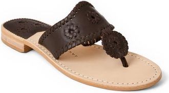 Jack Rogers Jacks Flat Sandal in Hot Fudge at Nordstrom, Size 7.5