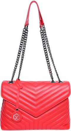 Luisa Vannini Rood Rundleer Tas