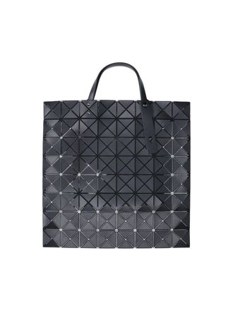 Bao Bao Issey Miyake Black Prism Panel PVC Adjustable Leather Handle Tote Bag