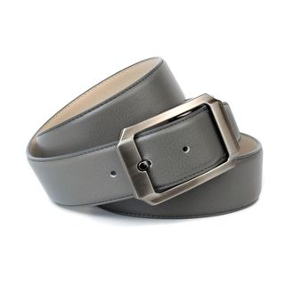 Anthoni Crown Lederg&uuml;rtel ANTHONI CROWN, Damen, Gr. 80, grau, Leder, unifarben, G&uuml;rtel Lederg&uuml;rtel, mit Dornschliesse in schwarz, Ton in Ton Steppung
