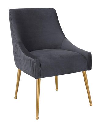 TOV Furniture Tov Furniture Beatrix Pleated Velvet Side Chair