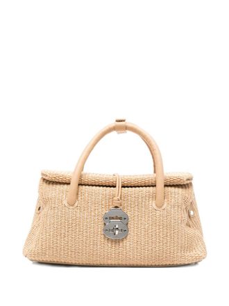 Zanellato Beige Dotta Vimini Small Satchel