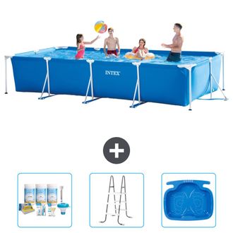 Intex Piscina Con Estructura Rectangular - 450x220x84 Cm - 6-piezas S40280