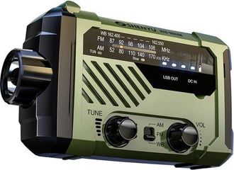No Brand Radio A Manovella Solare Di Emergenza, Apparecchiatura Am/fm Di Sopravvivenza Militare Ad Alta Tecnologia Per Situazioni Professionali