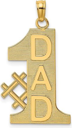 Diamond2Deal 10k Yellow Gold 1 DAD Charm